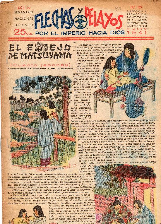Tebeos: COMIC SEMANARIO NACIONAL FLECHAS Y PELAYOS. NUMERO 127. - Foto 1