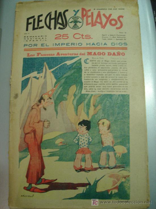 Tebeos: COMIC SEMANARIO NACIONAL. FLECHAS Y PELAYOS. N&ordm; 13. - Foto 1