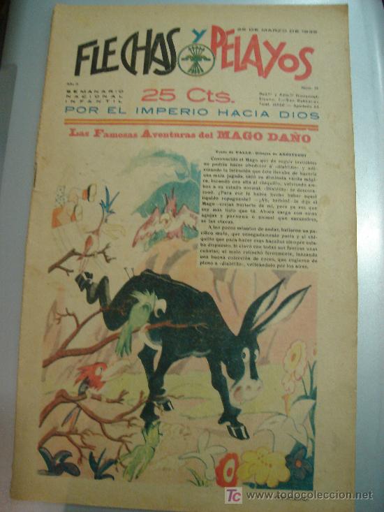 Tebeos: COMIC SEMANARIO NACIONAL. FLECHAS Y PELAYOS. N&ordm; 16. - Foto 1