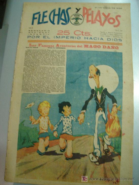 Tebeos: COMIC SEMANARIO NACIONAL. FLECHAS Y PELAYOS. N&ordm; 24. - Foto 1