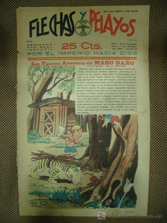 Tebeos: COMIC SEMANARIO NACIONAL. FLECHAS Y PELAYOS. N&ordm; 20. - Foto 1