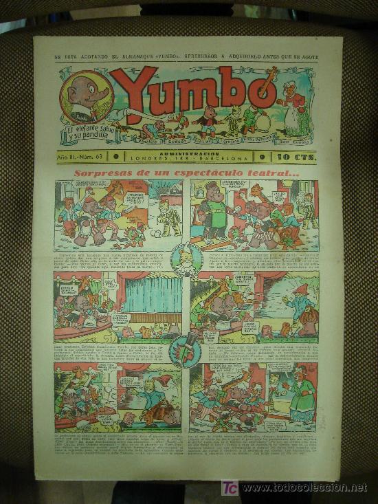 Tebeos: YUMBO. N&ordm; 63. FORMATO GRANDE. - Foto 1