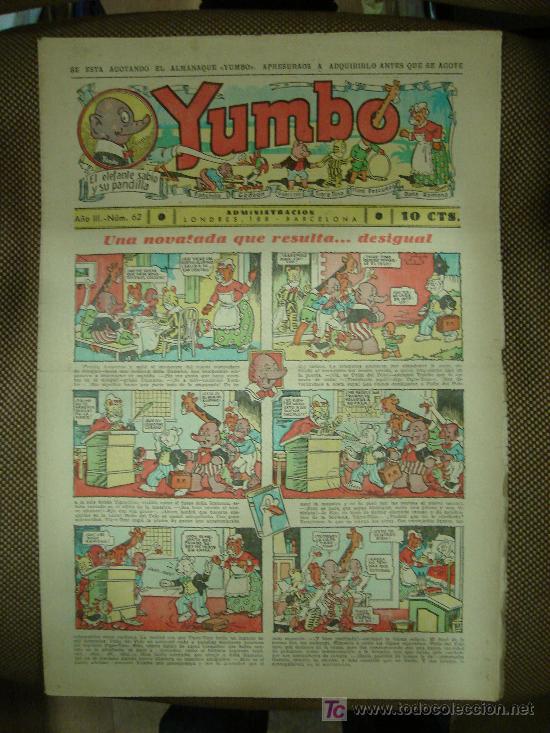 Tebeos: YUMBO. N&ordm; 62. FORMATO GRANDE. - Foto 1