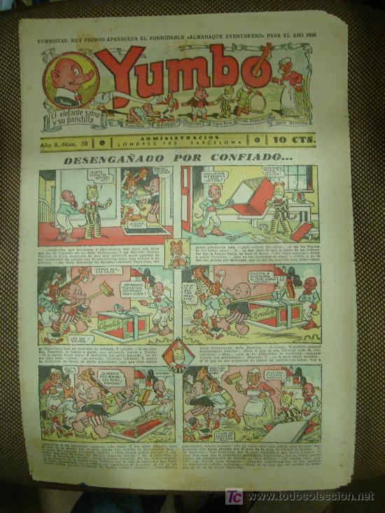 Tebeos: YUMBO. N&ordm; 58. FORMATO GRANDE. - Foto 1