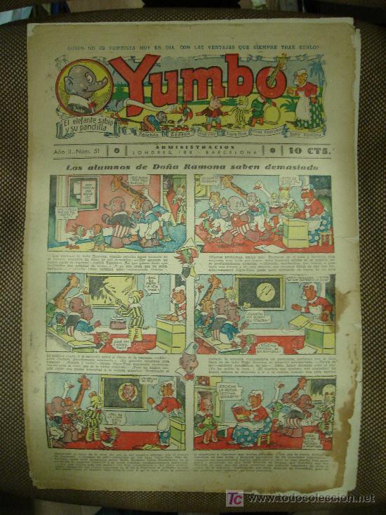 Tebeos: YUMBO. N&ordm; 51. FORMATO GRANDE. - Foto 1