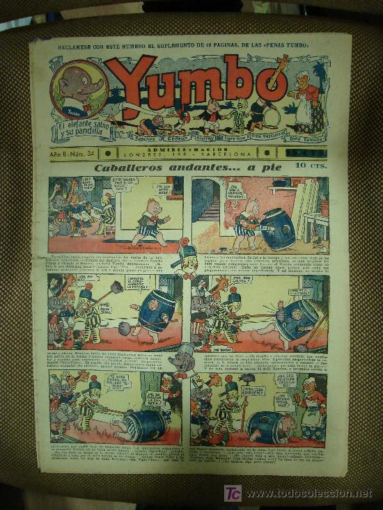 Tebeos: YUMBO. N&ordm; 34. FORMATO GRANDE. - Foto 1