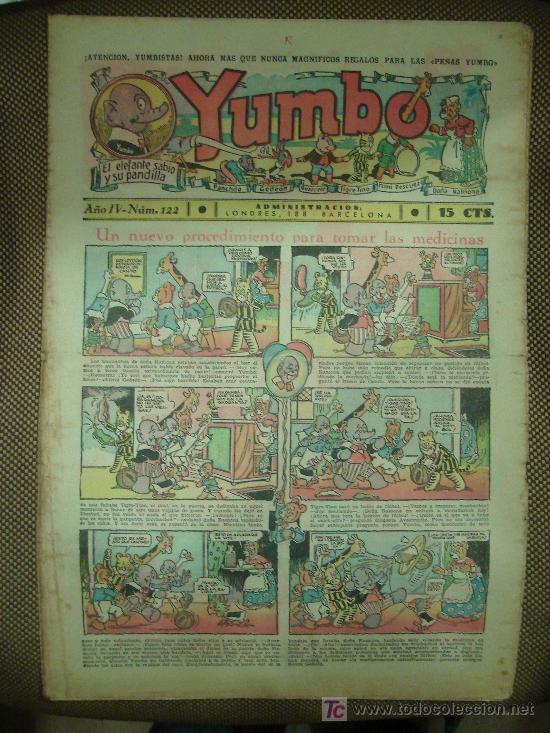 Tebeos: YUMBO. N&ordm; 122. FORMATO GRANDE. - Foto 1