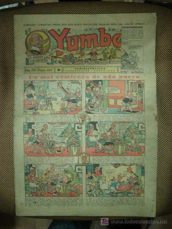 Tebeos: YUMBO. N&ordm; 112. FORMATO GRANDE. - Foto 1