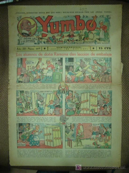 Tebeos: YUMBO. N&ordm; 109. FORMATO GRANDE. - Foto 1