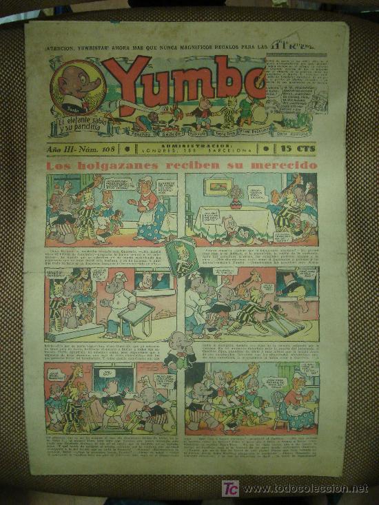 Tebeos: YUMBO. N&ordm; 108. FORMATO GRANDE. - Foto 1