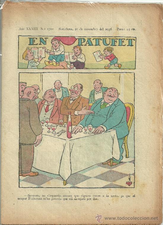 Tebeos: EN PATUFET N&ordm; 1701 1936 - Foto 1