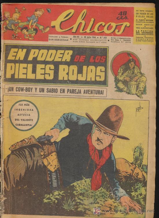 Tebeos: Chicos n&ordm; 312. C. Gil 1938. - Foto 1