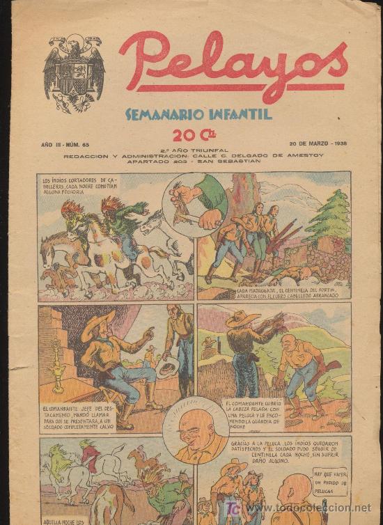Tebeos: Pelayos n&ordm; 65. Marzo 1938. - Foto 1