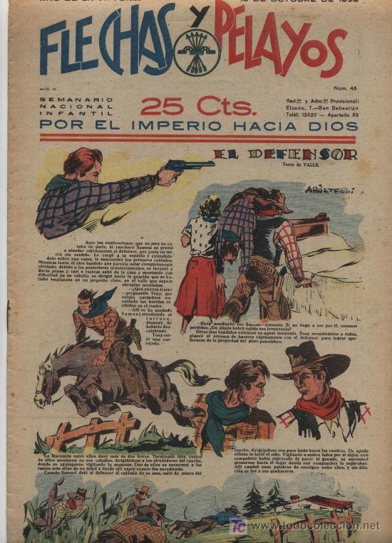 Tebeos: Flechas y Pelayos n&ordm; 45. - Foto 1