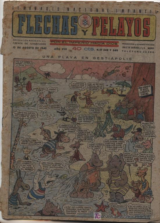 Tebeos: Flechas y Pelayos n&ordm; 348 -349. - Foto 1
