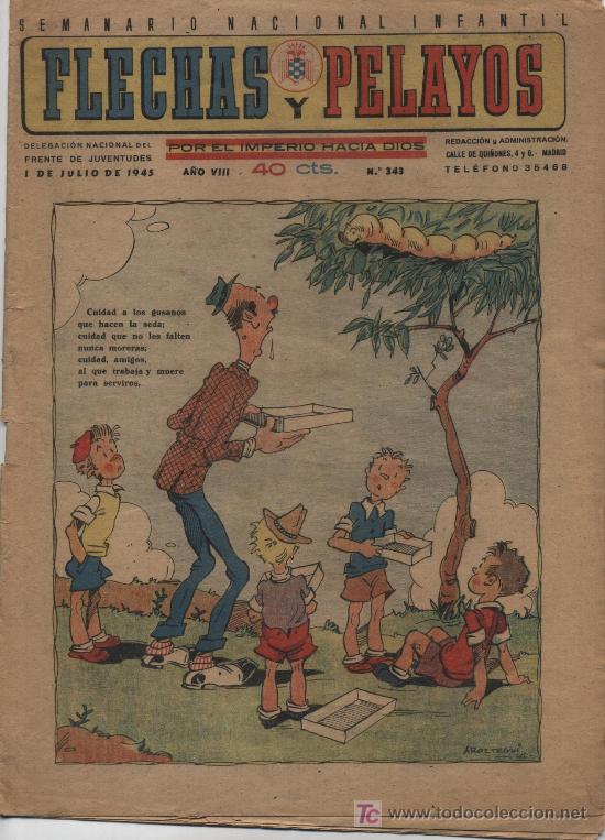 Tebeos: Flechas y Pelayos n&ordm; 343. - Foto 1