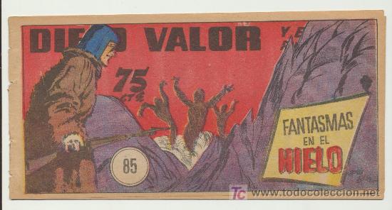 Tebeos: Diego Valor n&ordm; 85. Editorial Cid 1954. - Foto 1
