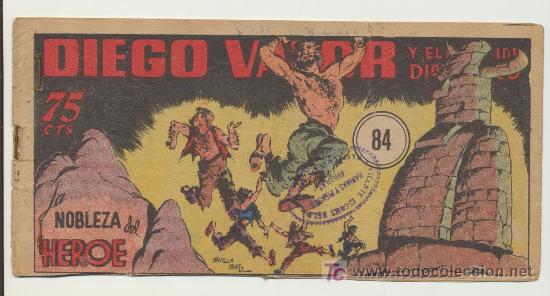 Tebeos: Diego Valor n&ordm; 84. Editorial Cid 1954. - Foto 1