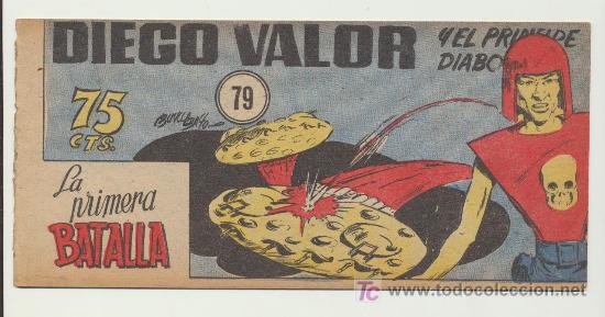 Tebeos: Diego Valor n&ordm; 79. Editorial Cid 1954. - Foto 1