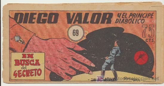 Tebeos: Diego Valor n&ordm; 69. Editorial Cid 1954. - Foto 1