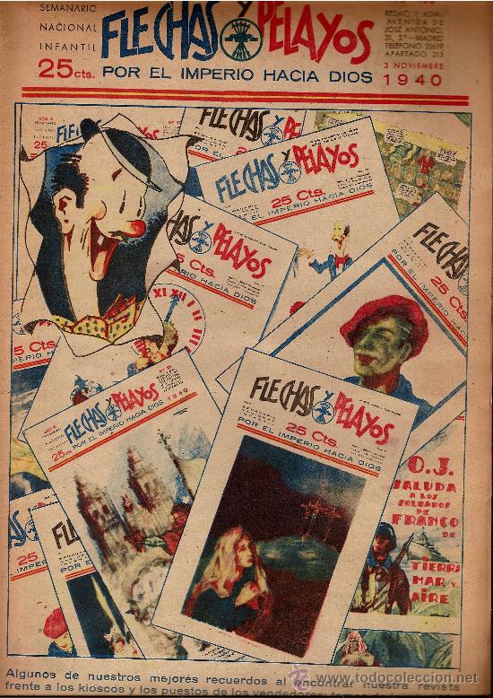 Tebeos: FLECHAS Y PELAYOS N&ordm;100  A&Ntilde;O 1940 - Foto 1