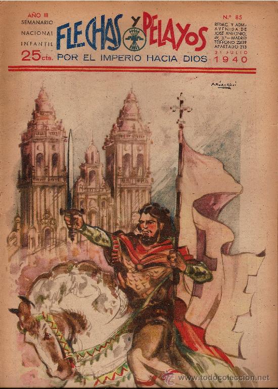 Tebeos: FLECHAS Y PELAYOS N&ordm;85 A&Ntilde;O 1939 - Foto 1