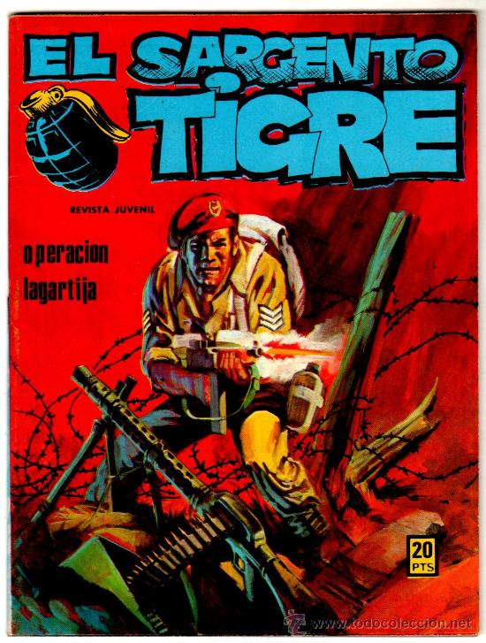 Tebeos: EL SARGENTO TIGRE N&ordm; 72, 50 PGS. COMO NUEVO - Foto 1