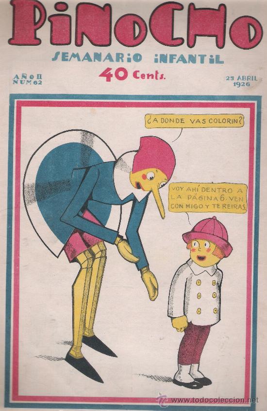 Tebeos: Pinocho n&ordm;  62. Editorial Calleja 1925. - Foto 1