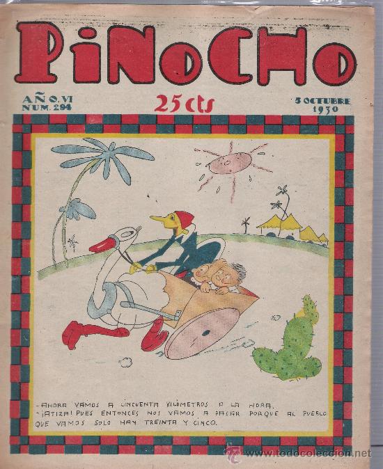 Tebeos: Pinocho n&ordm;  294.  Editorial Calleja 1925. - Foto 1