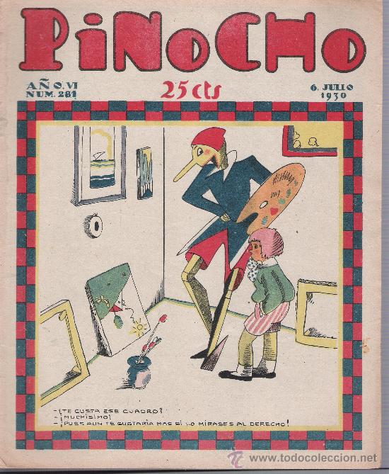 Tebeos: Pinocho n&ordm;   281. Editorial Calleja 1925. - Foto 1