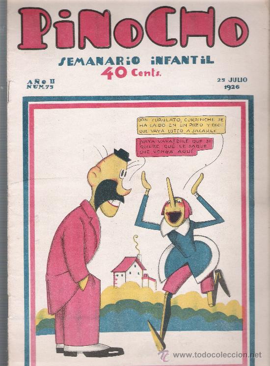 Tebeos: Pinocho n&ordm;   75. Editorial Calleja 1925. - Foto 1