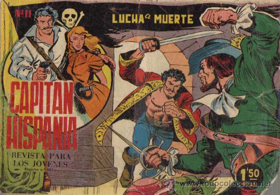 Tebeos: CAPITAN HISPANIA N&ordm; 11 - ED.CREO 1959 (ORIGINAL) - Foto 1