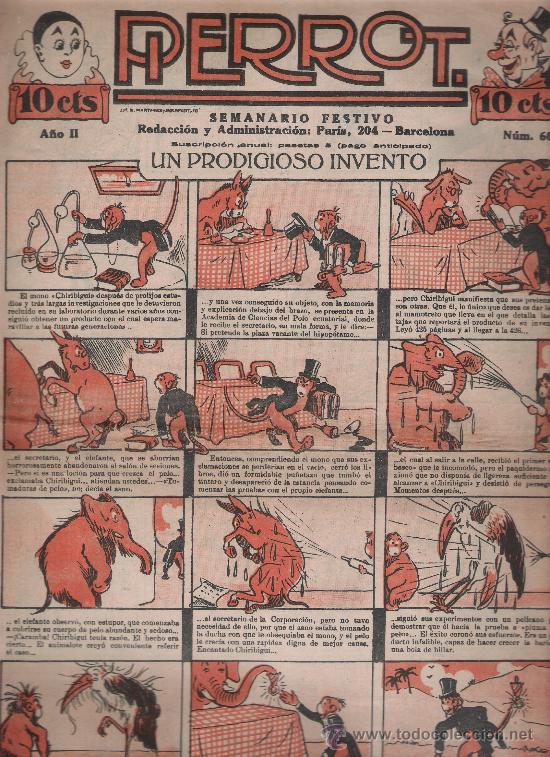 Tebeos: Pierrot n&ordm;  60. M. Pi&ntilde;ol 1923. - Foto 1