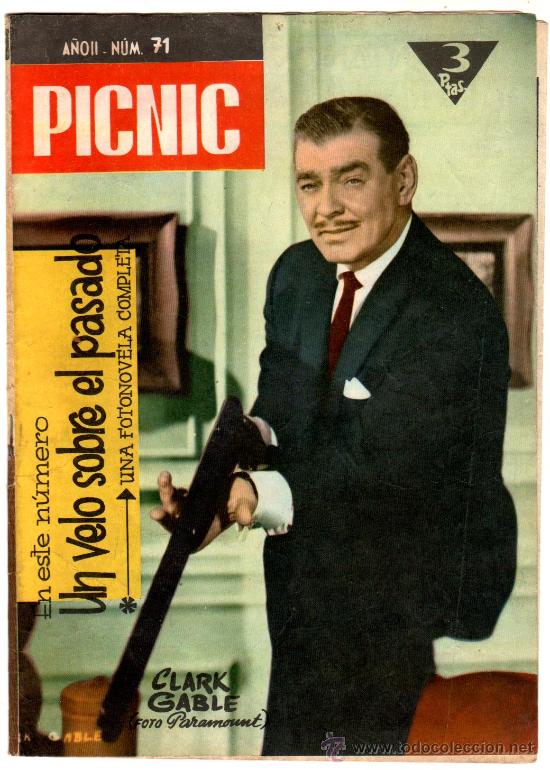 Tebeos: PICNIC N&ordm; 71, EDI. R .A.1958, CLARK GABLE - Foto 1