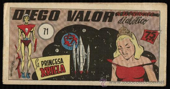Tebeos: DIEGO VALOR Y EL PRINCIPE DIABOLICO N&ordm; 71 - Foto 1