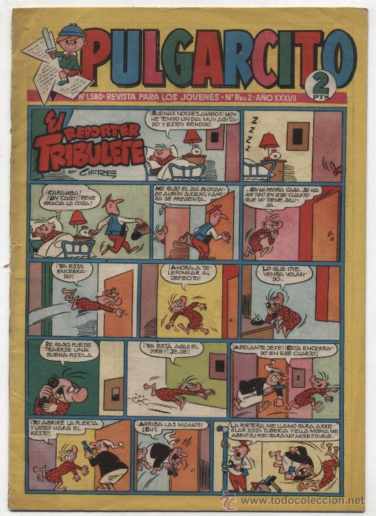 Tebeos: Pulgarcito n&ordm;  1380. con el Inspector Dan. - Foto 1