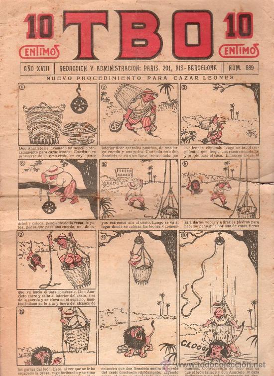 Tebeos: T.B.O - A&Ntilde;O XVIII, NUMERO 889 - Foto 1