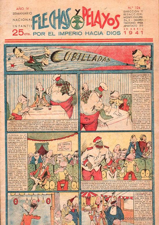 Tebeos: FLECHAS Y PELAYOS - A&Ntilde;O IV, NUMERO 124 - Foto 1