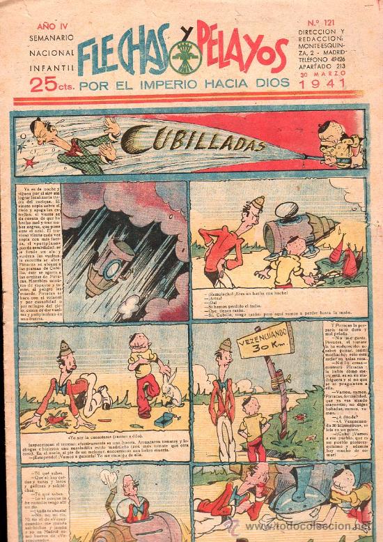 Tebeos: FLECHAS Y PELAYOS - A&Ntilde;O IV, NUMERO 121 - Foto 1