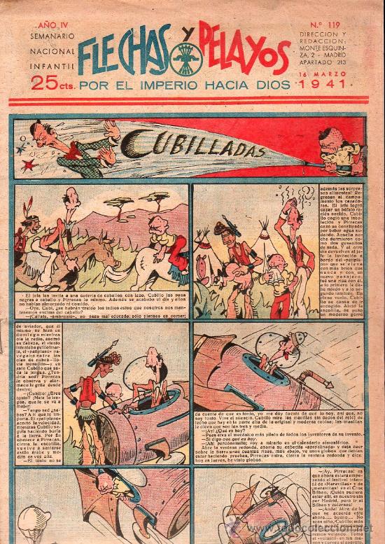 Tebeos: FLECHAS Y PELAYOS - A&Ntilde;O IV, NUMERO 119 - Foto 1