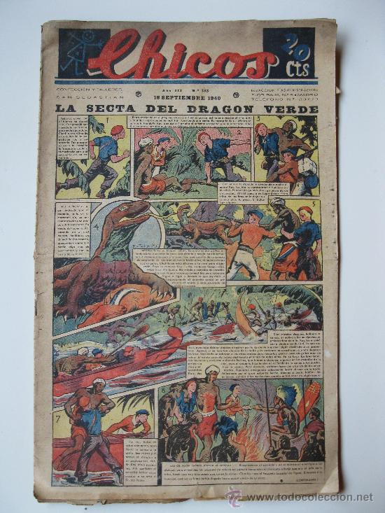 Tebeos: CHICOS - N&ordm; 133 - ORIGINAL - A&Ntilde;O 1940. - Foto 1