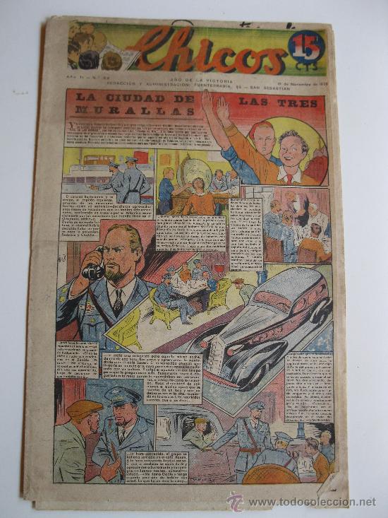 Tebeos: CHICOS - N&ordm; 89 - ORIGINAL - A&Ntilde;O 1939. - Foto 1