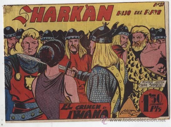 Tebeos: Shark&aacute;n n&ordm;  31. Acr&oacute;polis  1962. Pen&uacute;ltimo. RARO. - Foto 1