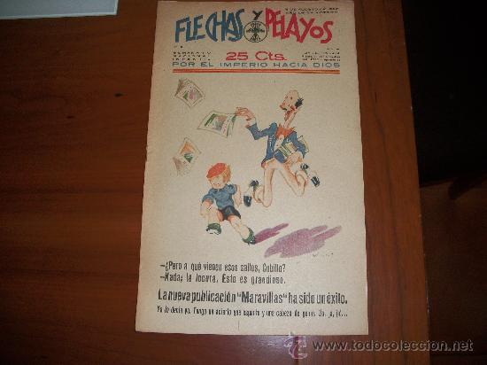 Tebeos: FLECHAS Y PELAYOS N&ordm; 35 ORIGINAL 1939 - Foto 1
