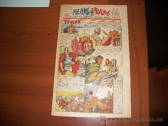 Tebeos: FLECHAS Y PELAYOS N&ordm; 75 ORIGINAL 1940 - Foto 1