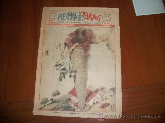 Tebeos: FLECHAS Y PELAYOS N&ordm; 164 ORIGINAL 1941 - Foto 1