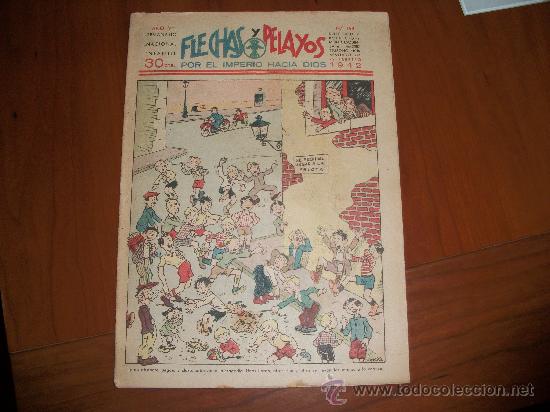 Tebeos: FLECHAS Y PELAYOS N&ordm; 168 ORIGINAL 1942 - Foto 1