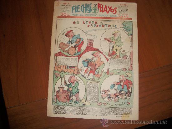 Tebeos: FLECHAS Y PELAYOS N&ordm; 172 ORIGINAL 1942 - Foto 1