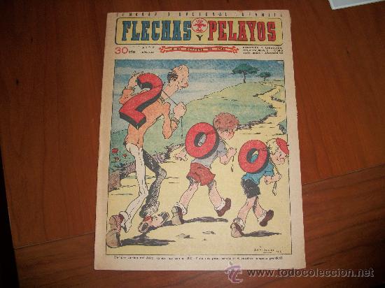 Tebeos: FLECHAS Y PELAYOS N&ordm; 200 ORIGINAL 1942 - Foto 1