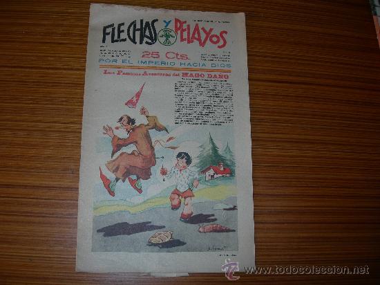 Tebeos: FLECHAS Y PELAYOS     N&ordm; 19   DE FE Y JONS Y CT - Foto 1